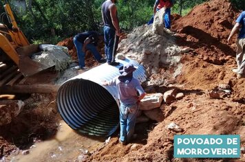 Foto - INSTALAÇÃO DE BUEIROS METÁLICOS.